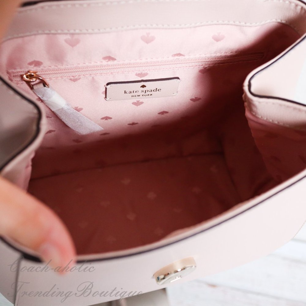 NWT Kate Spade Adel Flap Backpack in Warmbeige - Picture 12 of 12